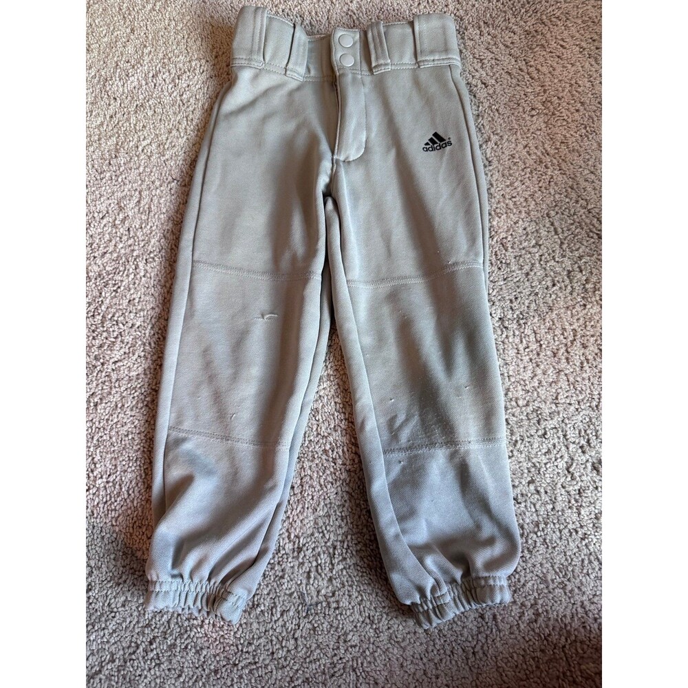 Adidas Brand, Gray Baseball Pants, Boy’s/Youth XXS, Sportswear